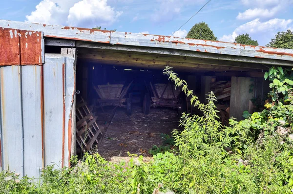 Vista Detallada Partes Edificios Lugares Perdidos — Foto de Stock