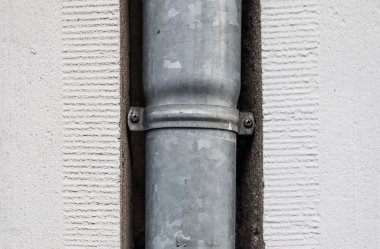 Detailed close up view of concrete walls on modern architecture buildings