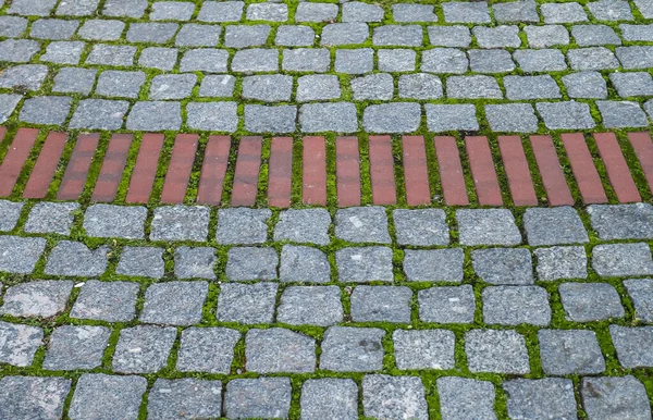 Detaillierte Nahaufnahme Von Kopfsteinpflaster Straßenstrukturen Hoher Auflösung — Stockfoto