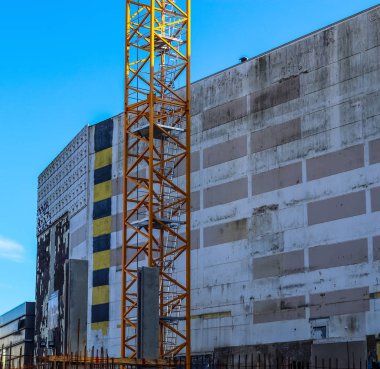 Etkin bir inşaat alanına yakın görüntü