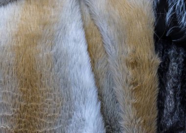 Kumaş ve tekstil yüzeylerinin farklı renklerde kapalı görünümü