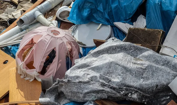 Umweltverschmutzung Einer Straße Gefunden Jemand Seinen Müll Abgeladen Hat — Stockfoto