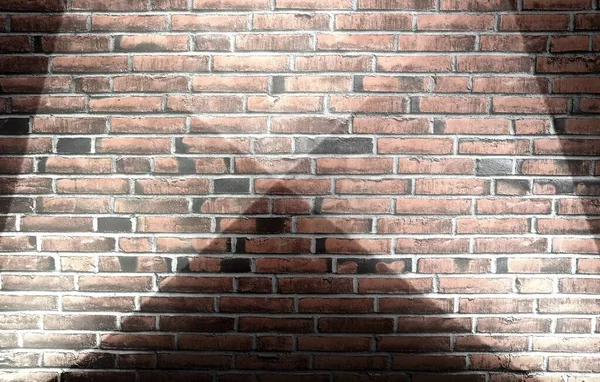 Aged Weathered Brick Wall Textures Bright Spotlight Illumination — Stock Photo, Image