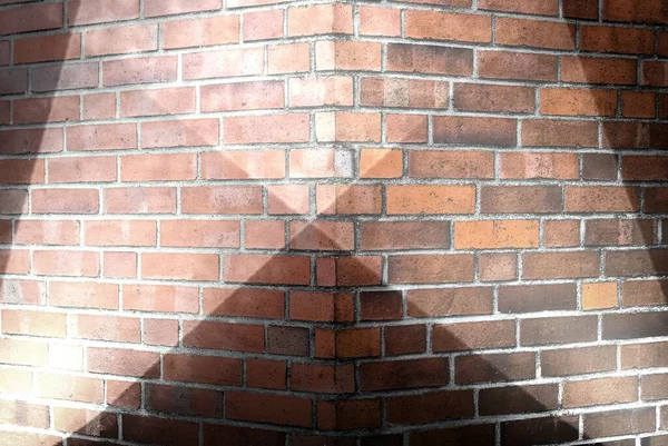 Aged Weathered Brick Wall Textures Bright Spotlight Illumination — Stock Photo, Image