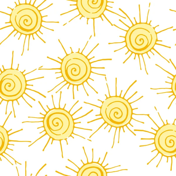 Güneş karalama vektörü pürüzsüz desen