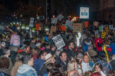 Madrid, İspanya, 06122019 Madrid iklim yürüyüşü