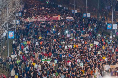 Madrid, İspanya, 06122019 Madrid iklim yürüyüşü