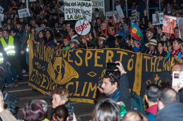 MADRID, ESPAÑA, 06122019 marcha de protesta por el clima en Madrid — Foto de Stock