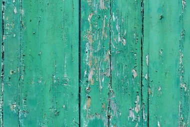 Eski soyulmuş mavi renkli tahtaların resimli arkaplanı