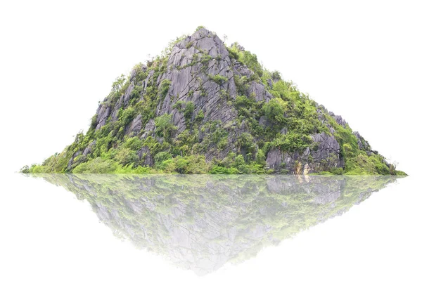Panorama island, hill, mountain isolated on a white background. — Stock Photo, Image