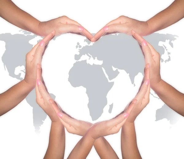 International Cooperative Day Charity Humanitarian Aid Friendship World Protection Concept — Stock Photo, Image