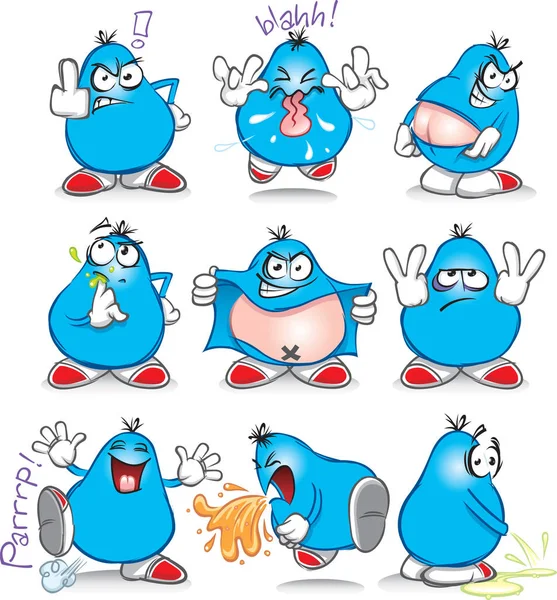 Mr Rude the cartoon naughty guy — Stock Vector