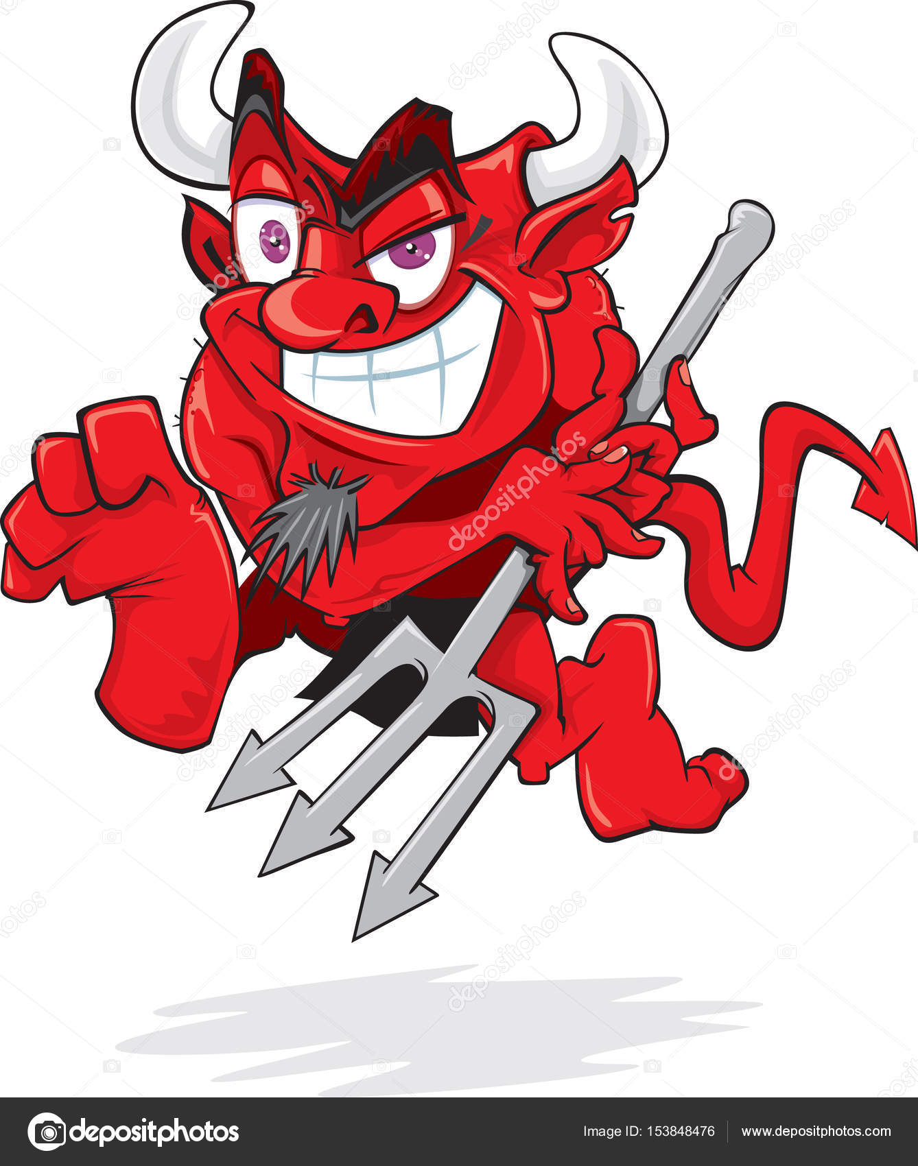 Red Devil Cartoon Stock Vector Image by ©scribbles-toons #153848476