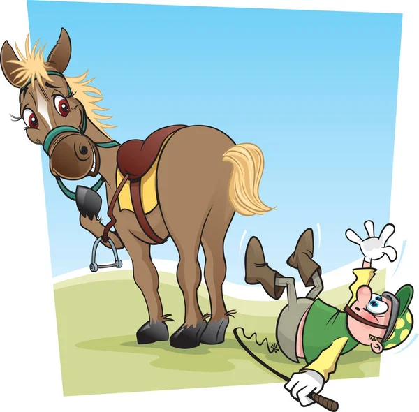 Paard en jockey Stockvector