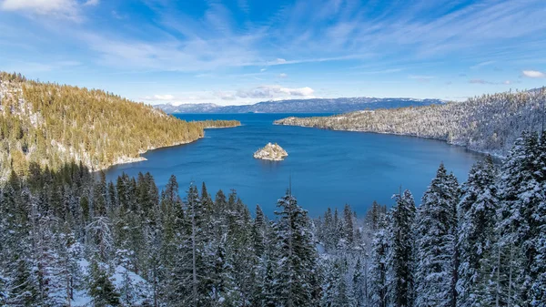 Lake Tahoe Nevada California Panorama Emerald Bay Winter — Stock Photo, Image