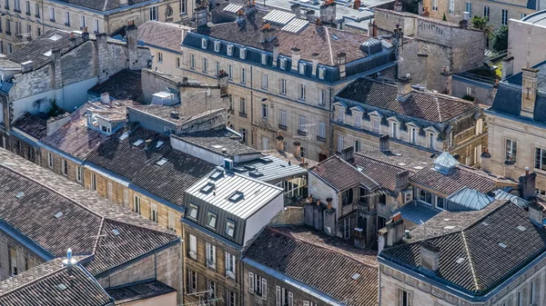 Bordeaux Beautiful French City Typical Tiles Roofs Center — Stock Photo, Image