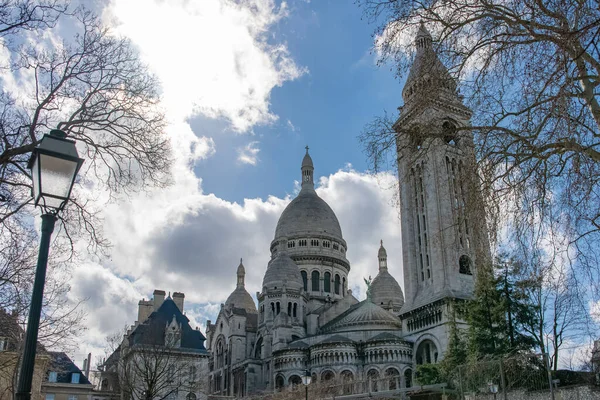 Paris Basilica Sacre Coeur Famous Monument Montmartre — Stock Photo, Image