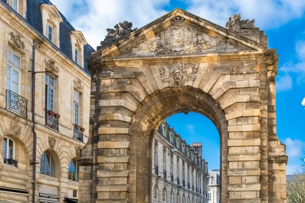 Bordeaux Das Schöne Tor Von Dijeaux Antikes Monument — Stockfoto