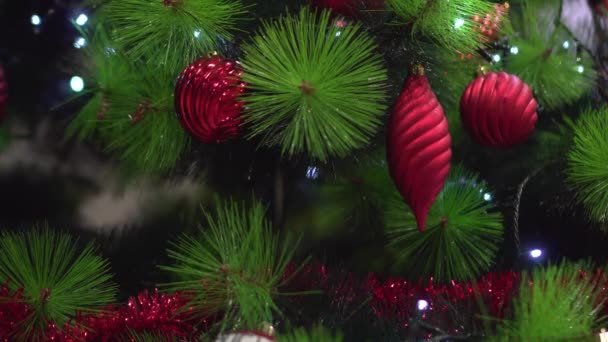 Arbre de Noël au premier plan — Video