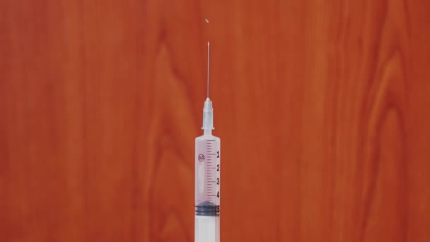 Syringe opens and closes in stop motion — Stock Video