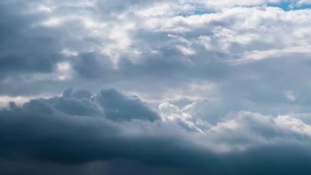 Timelapse de nuages blancs dans le ciel — Video