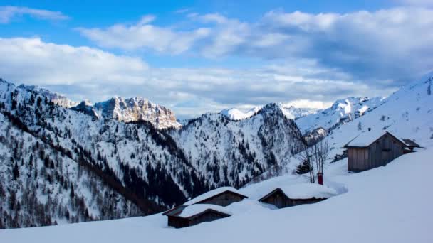 Timelapse del cielo in montagna — Video Stock