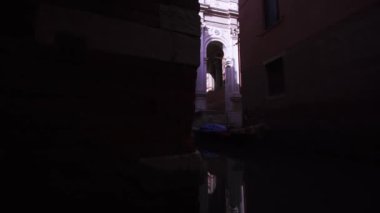 Beautiful architecture in Venice with water canal and bridge
