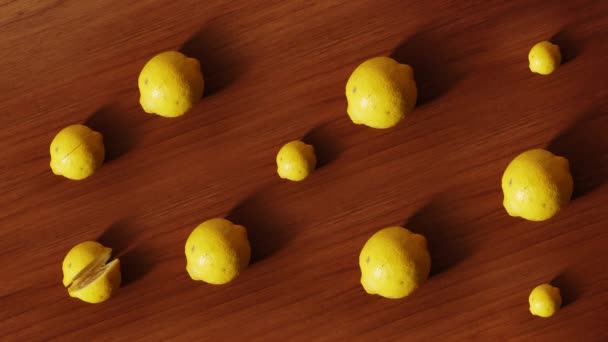 Citrons se cassent en deux en stop motion — Video