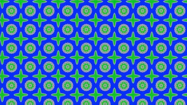 Fond abstrait avec mouvements de figures symétriques 