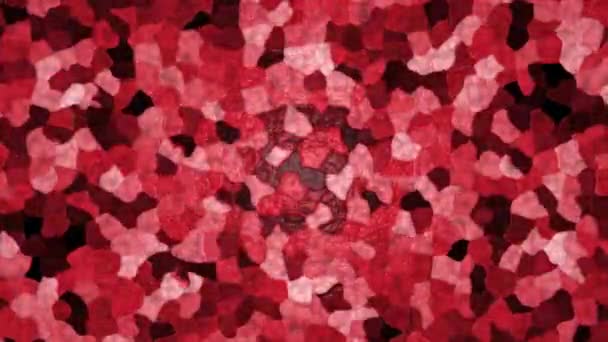 Textura abstracta de azulejos de color rojo brillante en movimiento — Vídeo de stock