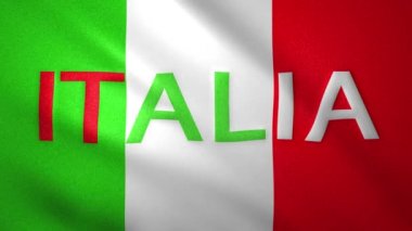 Ülkenin ismine sahip İtalya bayrağı