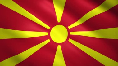 Nijerya bayrağı rüzgarda hafifçe hareket ediyor