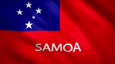 Ülkenin adını taşıyan Samoa bayrağı