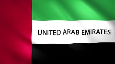 Ülkenin ismine sahip Birleşik Arap Emirlikleri bayrağı
