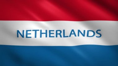 Ülkenin ismine sahip Hollanda bayrağı
