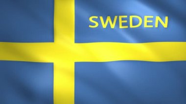 Ülkenin ismine sahip İsveç bayrağı