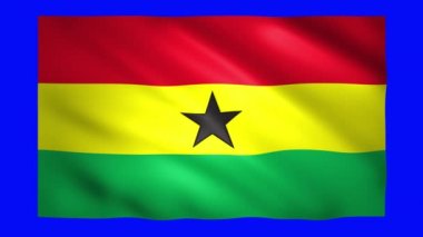 Krom anahtar için yeşil ekranda hana bayrağı