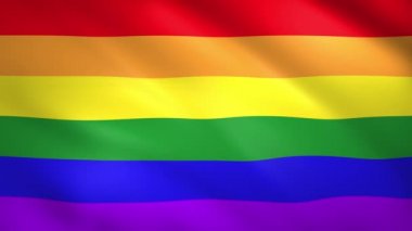Farklı renklerin LGBT sembolü bayrağı