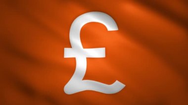 Sallanan kumaşın üzerinde Sterling sembolü