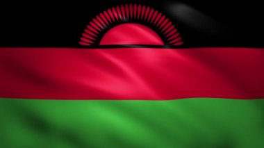 Malawi bayrağı rüzgarda sallanıyor