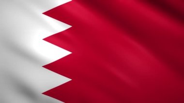 Rüzgarda hafifçe hareket eden Bahrein bayrağı