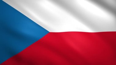 Çek Cumhuriyeti bayrağı rüzgarda dalgalanıyor