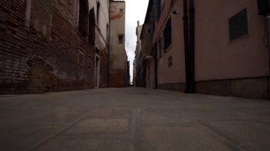 Chioggia şehrinin Venedik tarzı evleri
