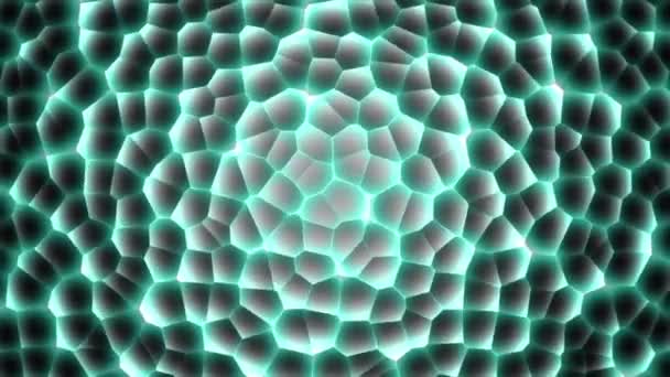 Texture abstraite des micro-organismes brillants — Video