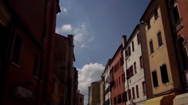 Chioggia şehrinin Venedik tarzı evleri