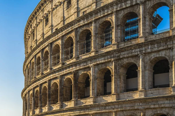 Amfiteátrum Róma Központjában Colosseum Vagy Kolosszeum Más Néven Flavia Amfiteátrum — Stock Fotó