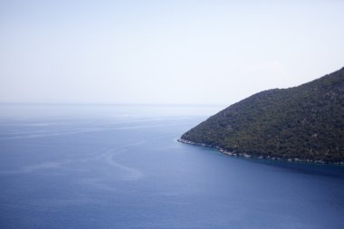 Kefalonia Adası üzerinde manzara