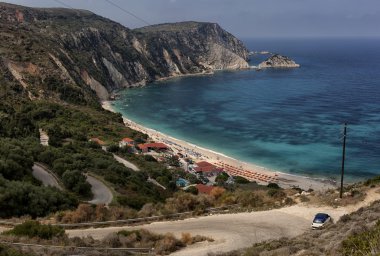 Kefalonia Adası üzerinde manzara