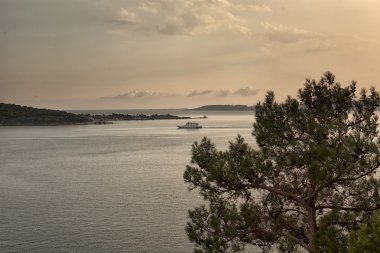 Kefalonia Adası üzerinde manzara