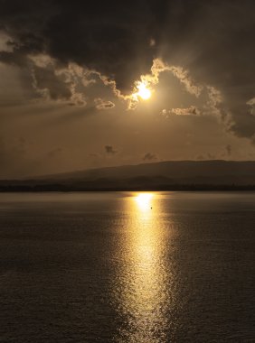 Kefalonia Adası üzerinde manzara